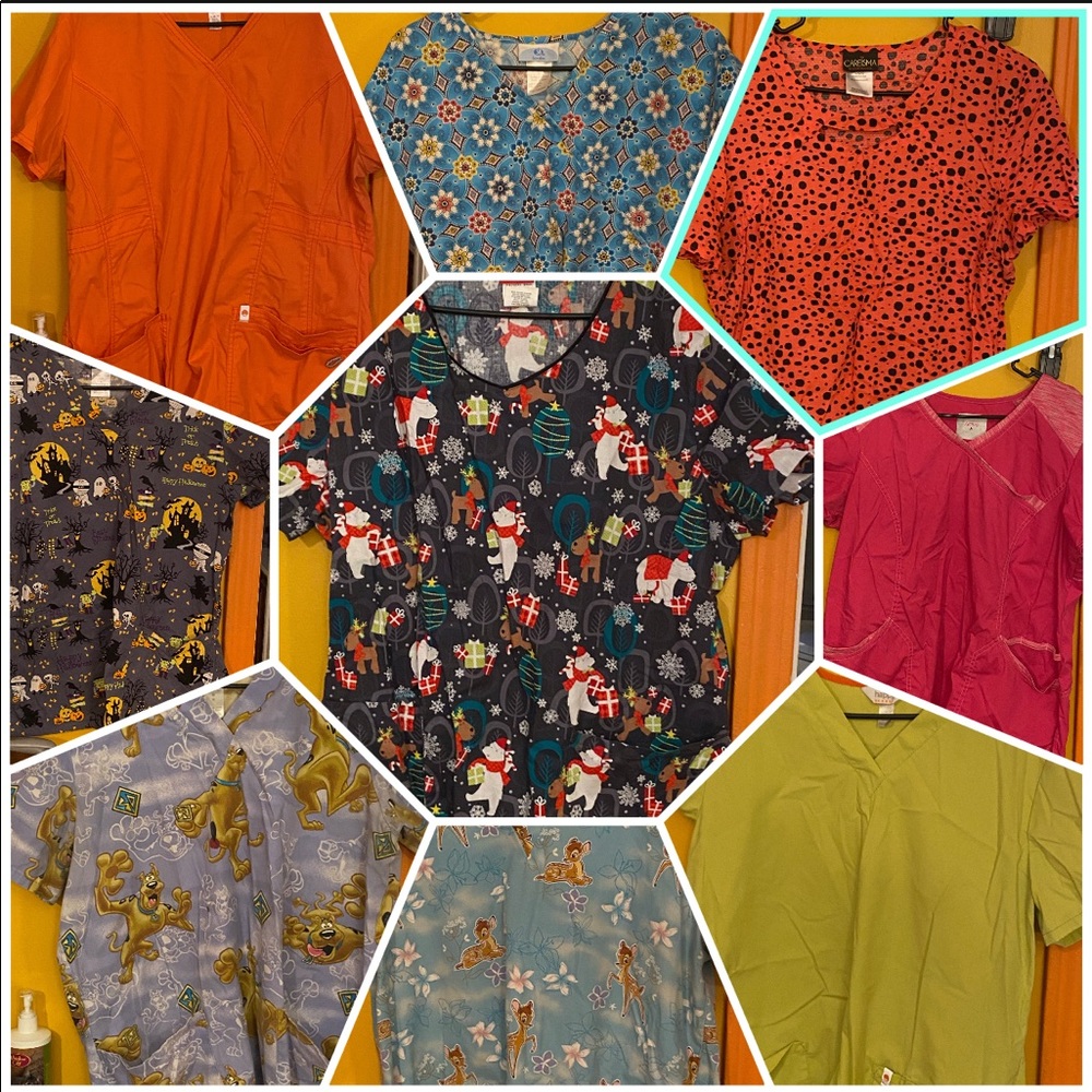 Scrub tops